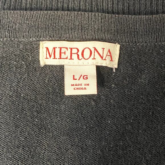 Merona Lace Front Button Down Cardigan Gothic Whimsygoth Emo Coquette Grunge - Picture 12 of 12